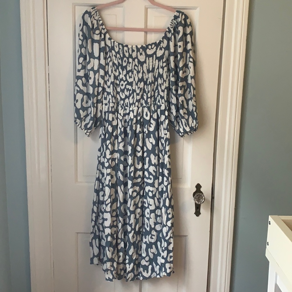 Brand New Cartel & Willow Blue Leopard Dress